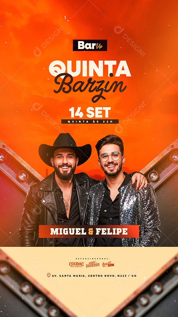 Story Flyer Quinta Barzin Social Media PSD Editável