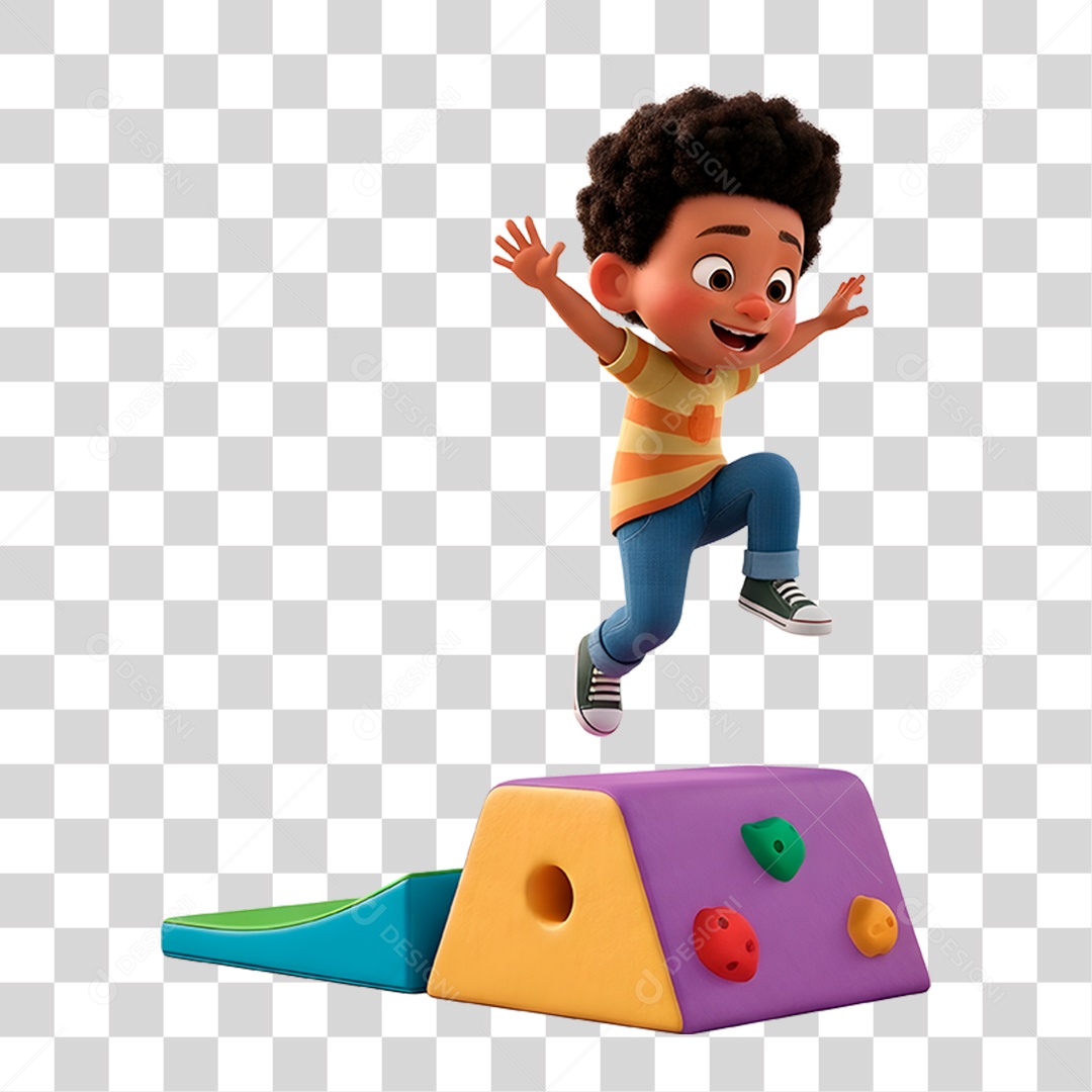 Personagem Criança Brincando PNG Transparente