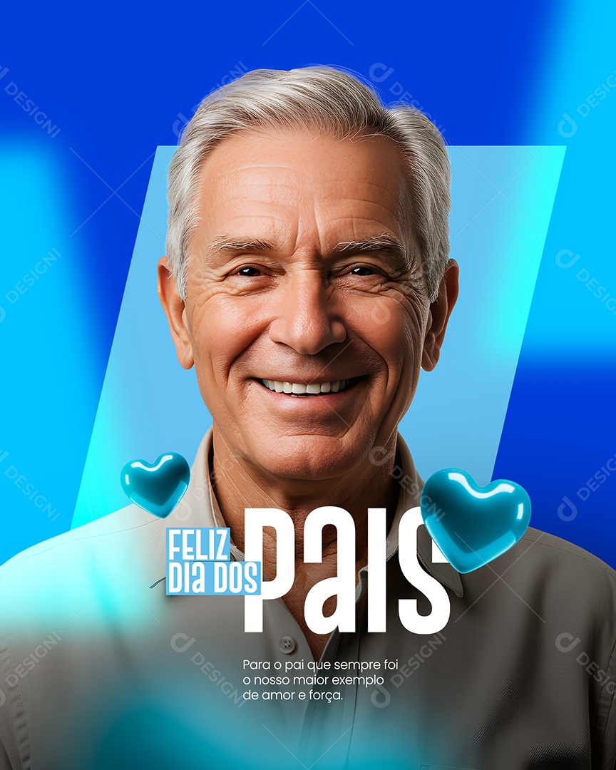 Feliz Dia dos Pais 10 de Agosto Social Media PSD Editável