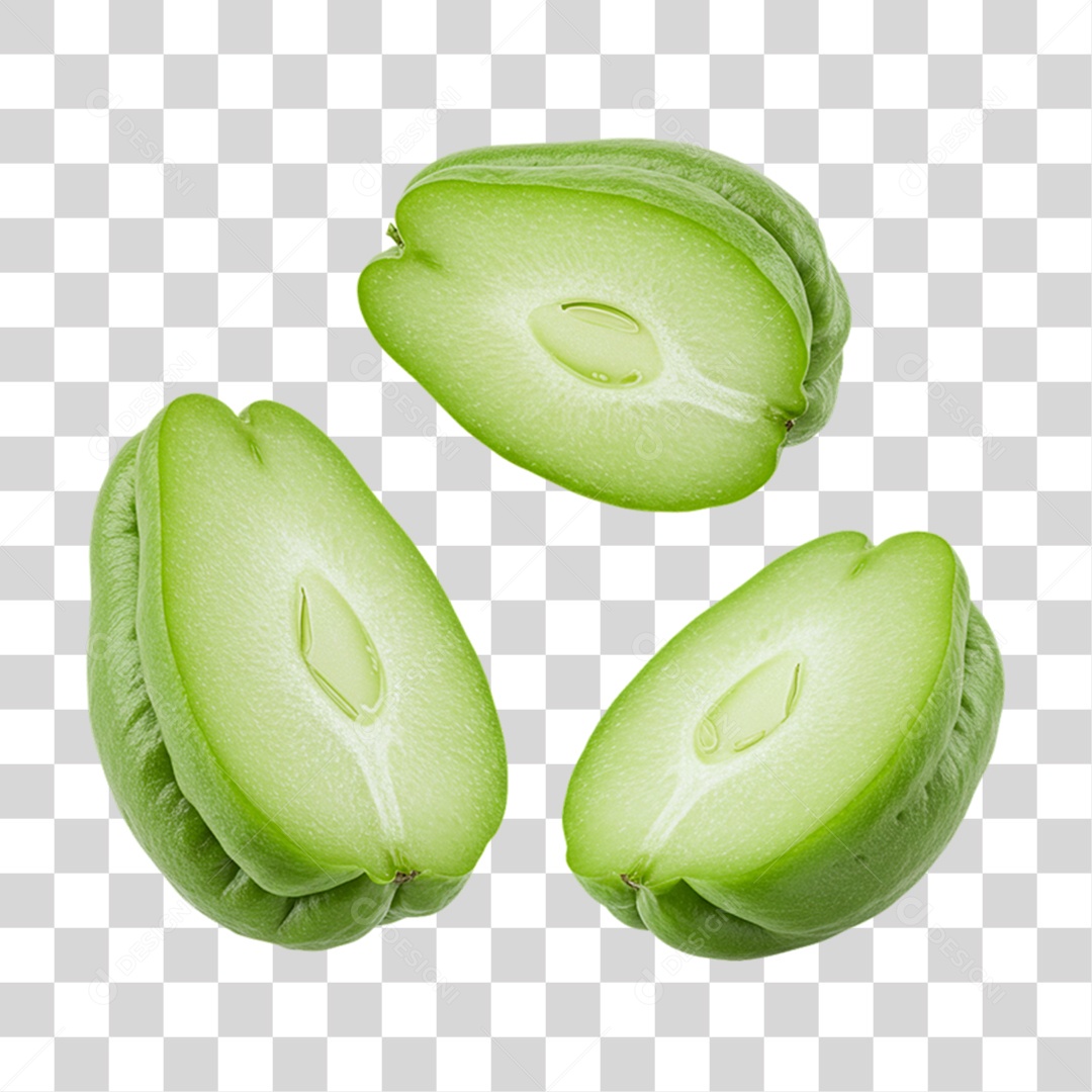 Fruto Chuchu PNG Transparente