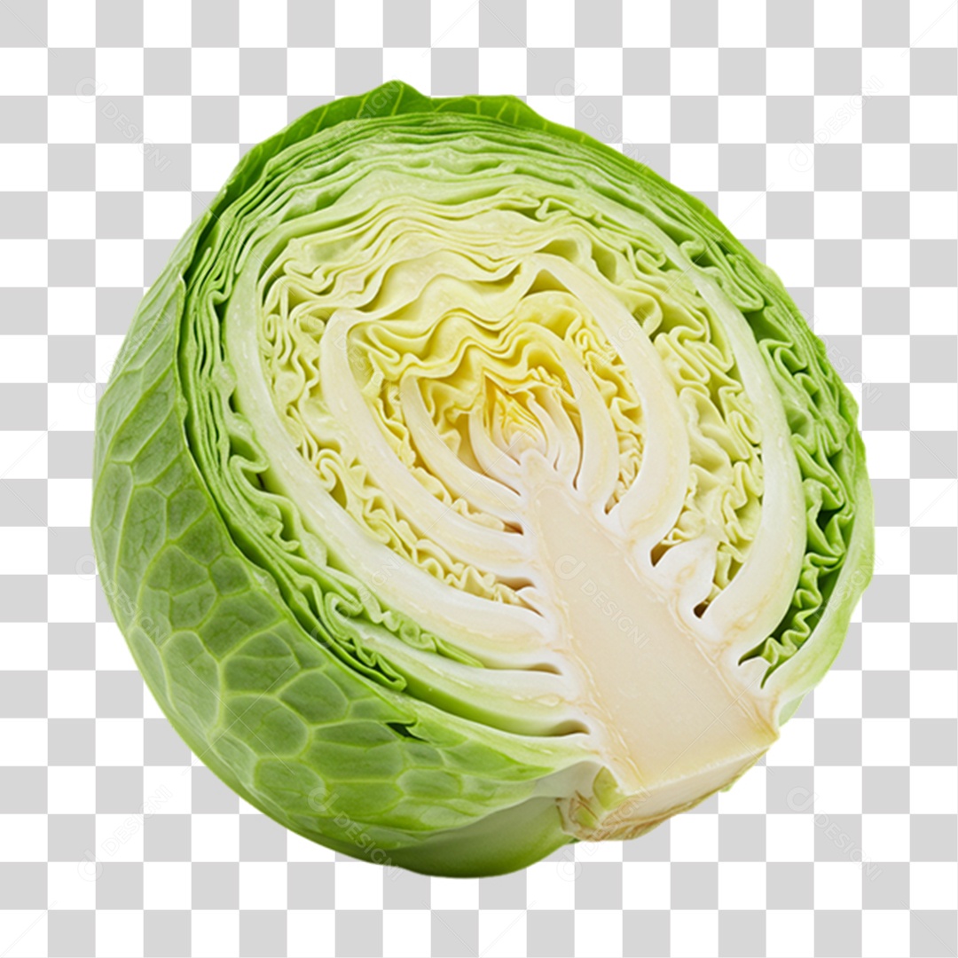 Vegetal Folhas de Repolho PNG Transparente
