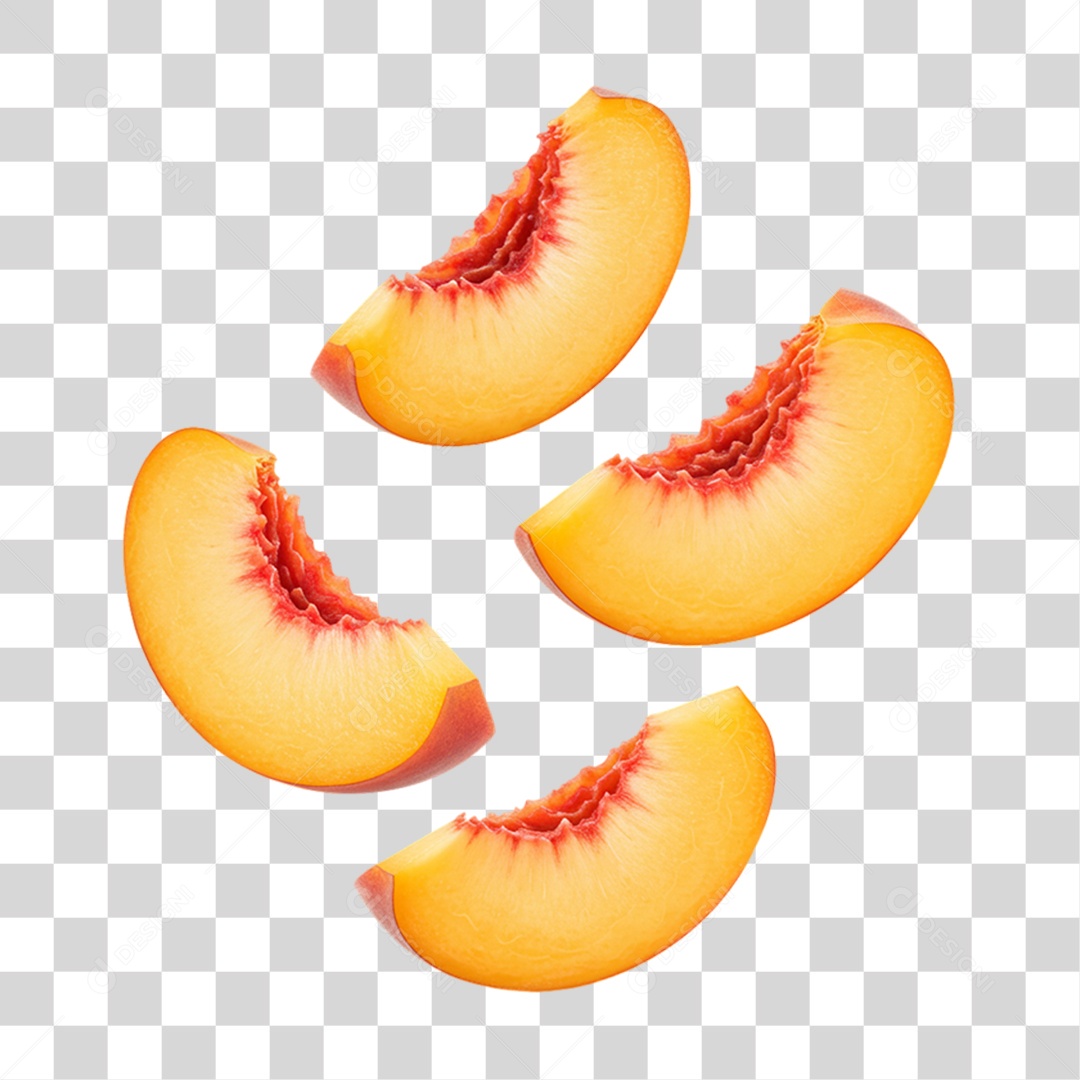 Fruta Pêcego PNG Transparente