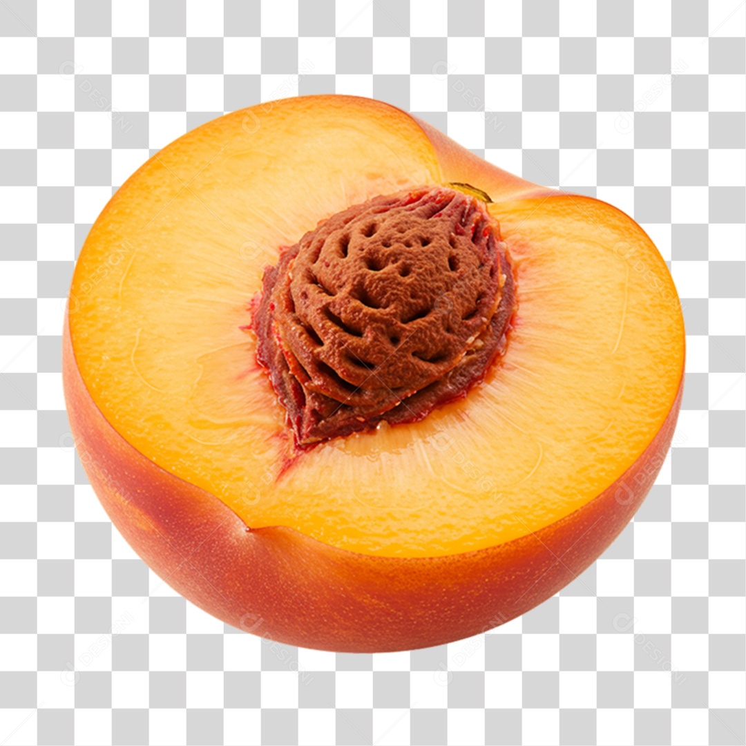 Fruta Pêcego PNG Transparente