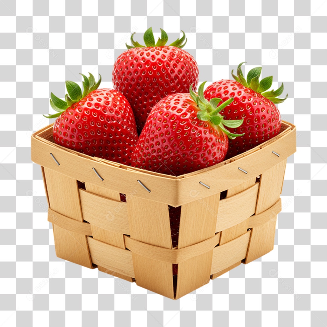 Fruta Morango PNG Transparente