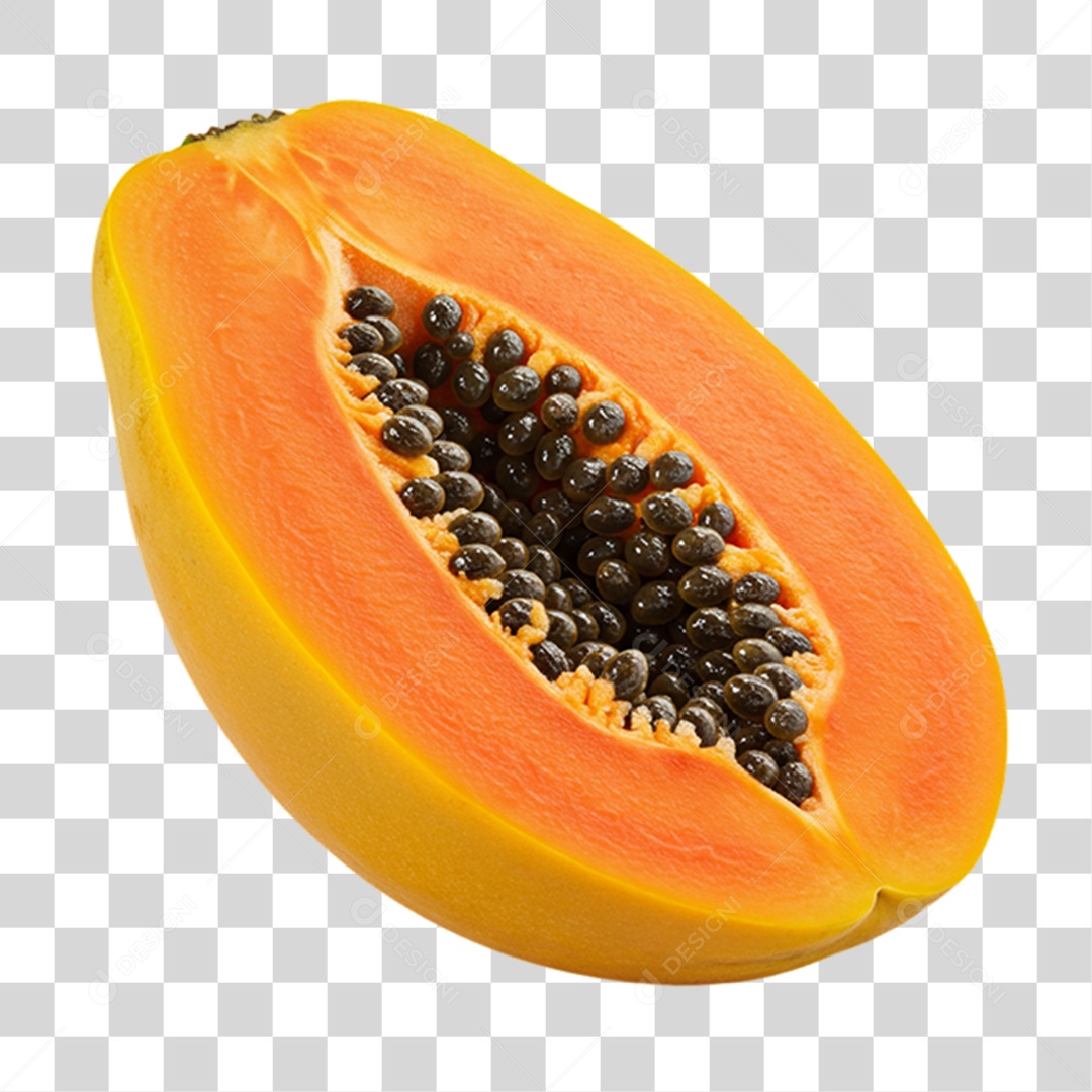Fruta Mamão PNG Transparente