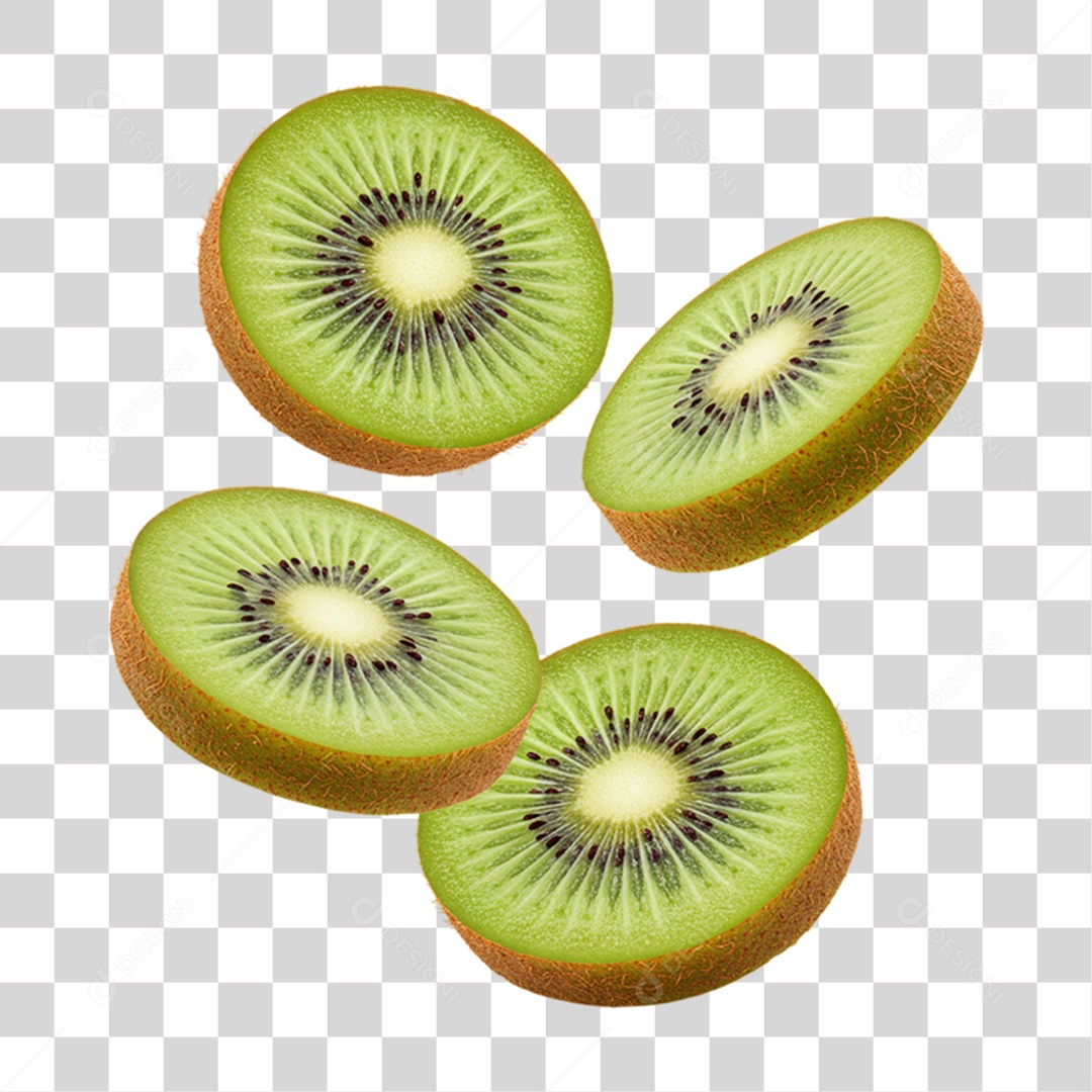 Fruta Kiwi PNG Transparente