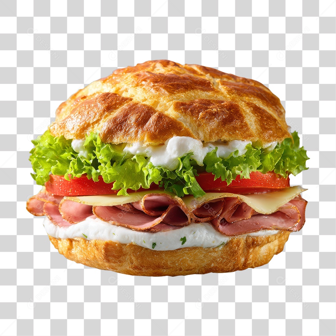 Lanche Hambúrguer PNG Transparente