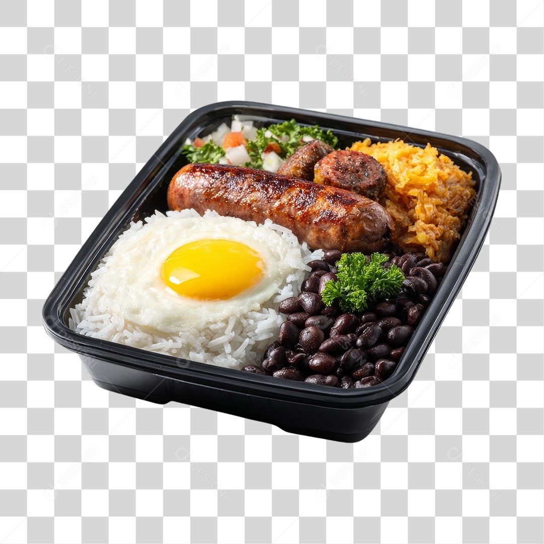 Marmitas de Comida Almoço PNG Transparente