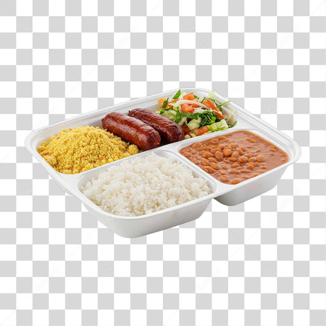 Marmitas de Comida Almoço PNG Transparente