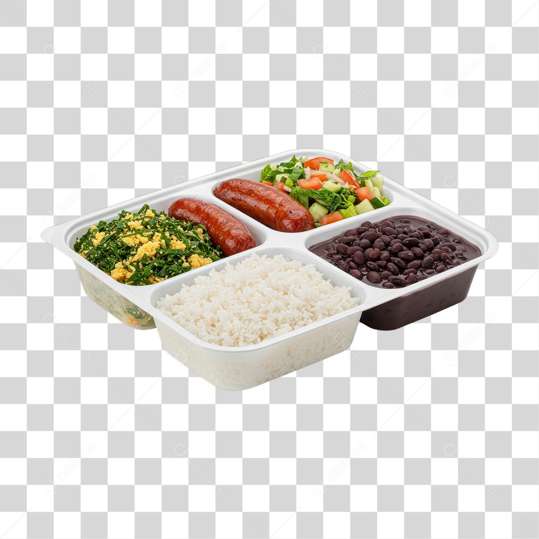 Marmitas de Comida Almoço PNG Transparente