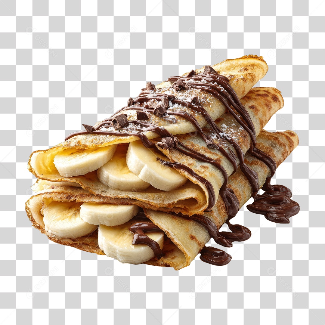 Panqueca Doce Recheada PNG Transparente