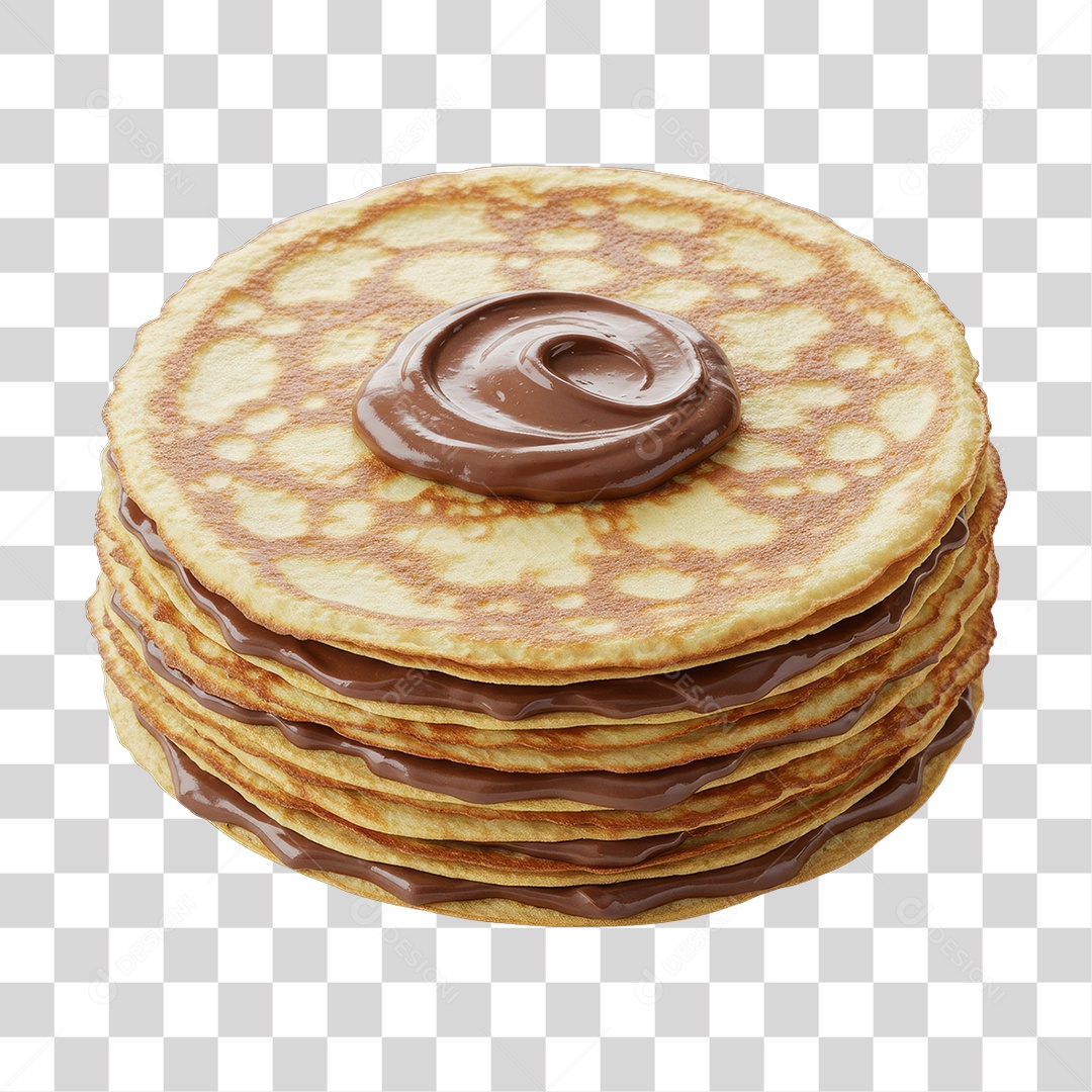 Panqueca Doce Recheada PNG Transparente
