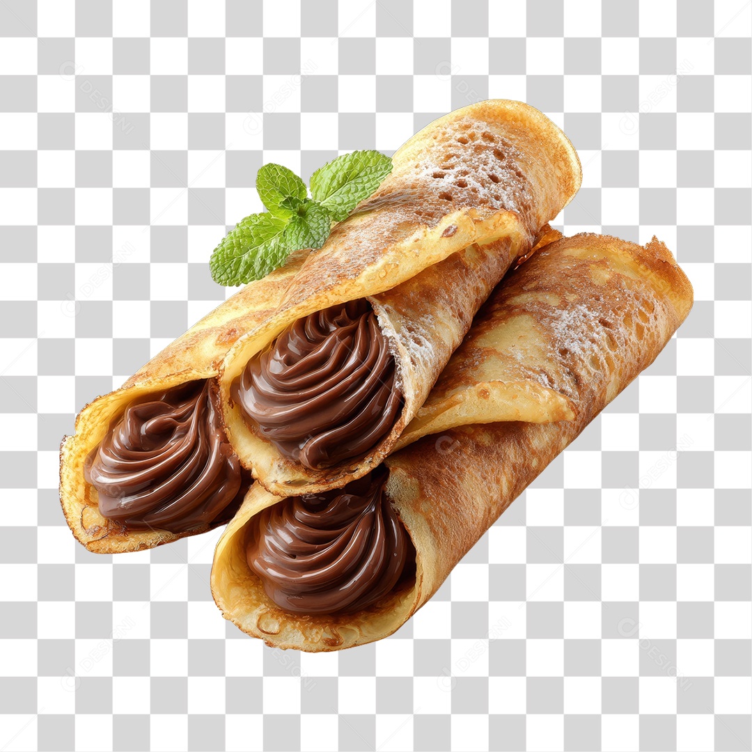 Panqueca Doce Recheada PNG Transparente