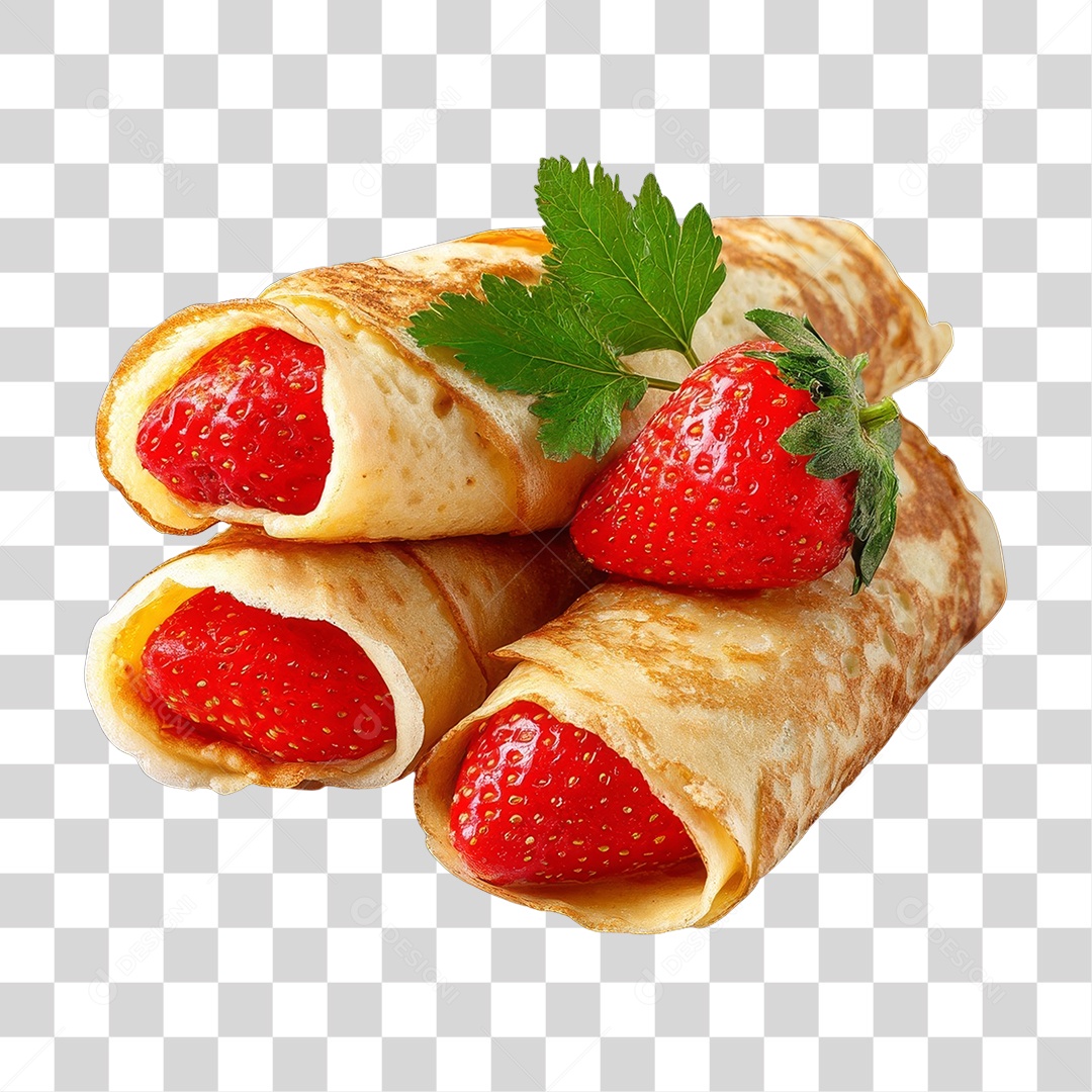 Panqueca Doce Recheada PNG Transparente