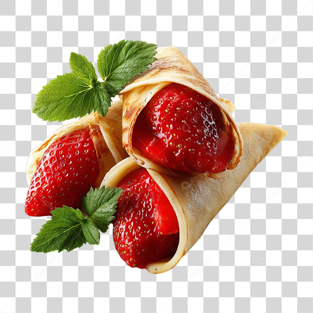 Panqueca Doce Recheada PNG Transparente