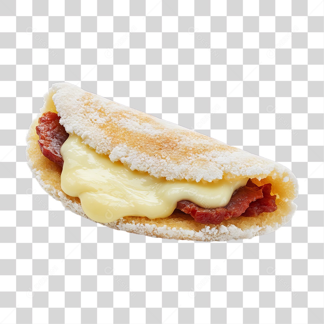 Lanche Tapioca Recheada PNG Transparente
