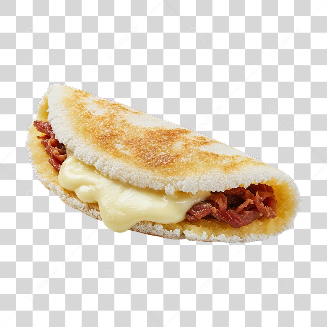 Lanche Tapioca Recheada PNG Transparente