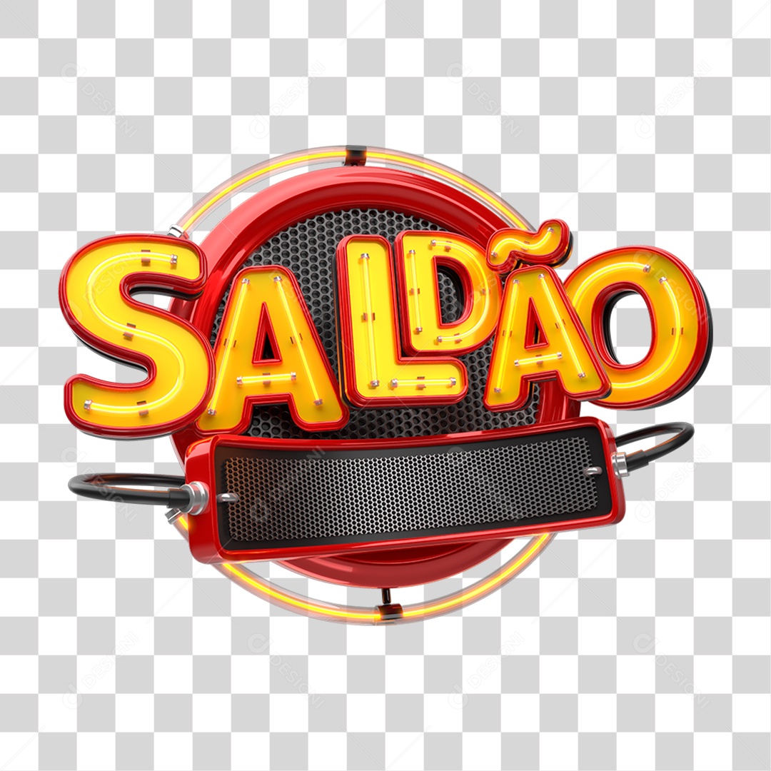 Selo 3D Saldão PNG Transparente