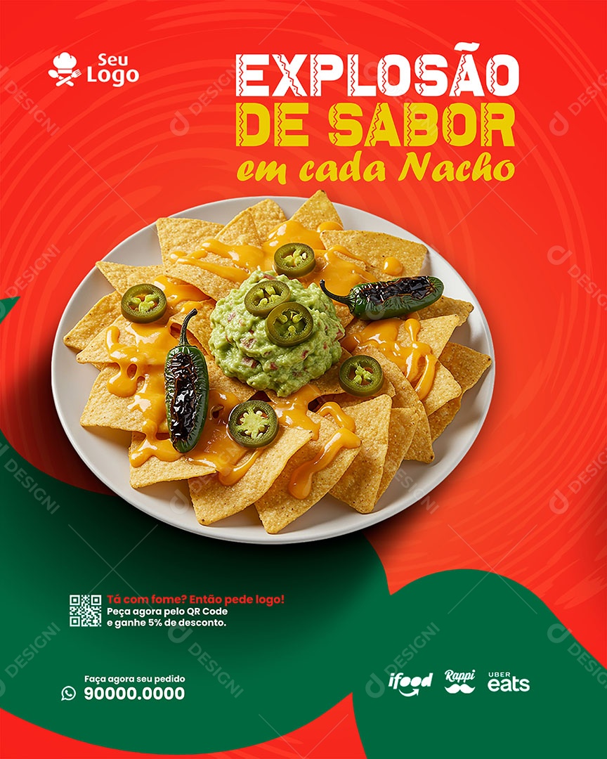 Explosão de Sabor Social Media PSD Editável