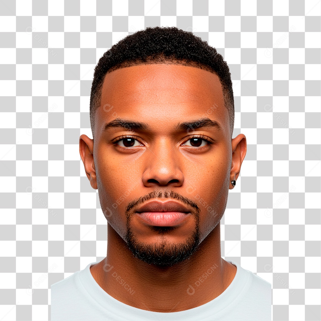 Homem de Lado Corte Low Fade PNG Transparente