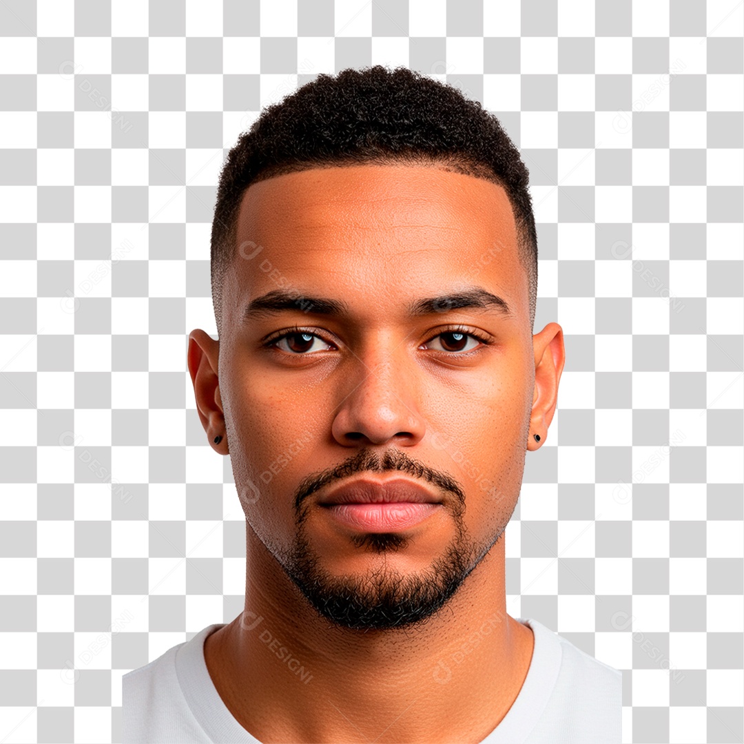 Homem de Lado Corte Low Fade PNG Transparente