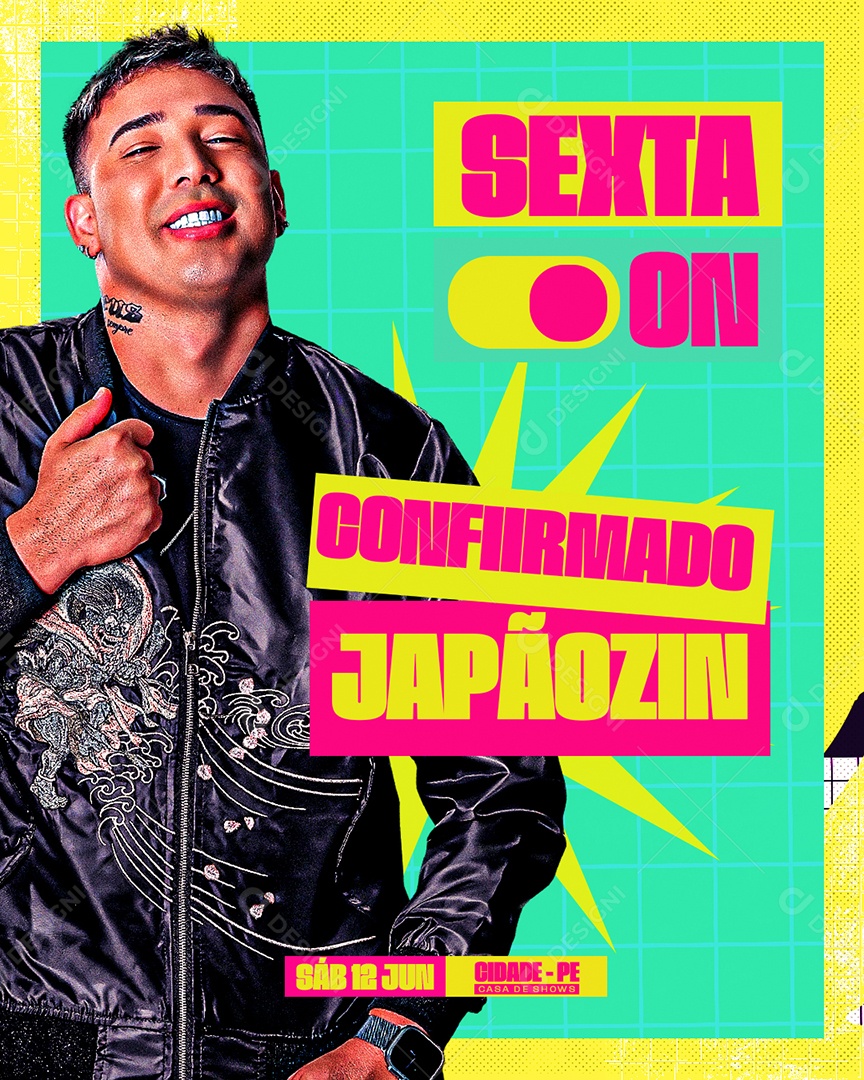 Feed Flyer Sexta On Confirmado Japãozin Social Media PSD Editável