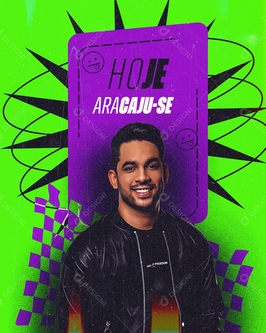 Feed Flyer Show Hoje Aracaju-SE Social Media PSD Editável