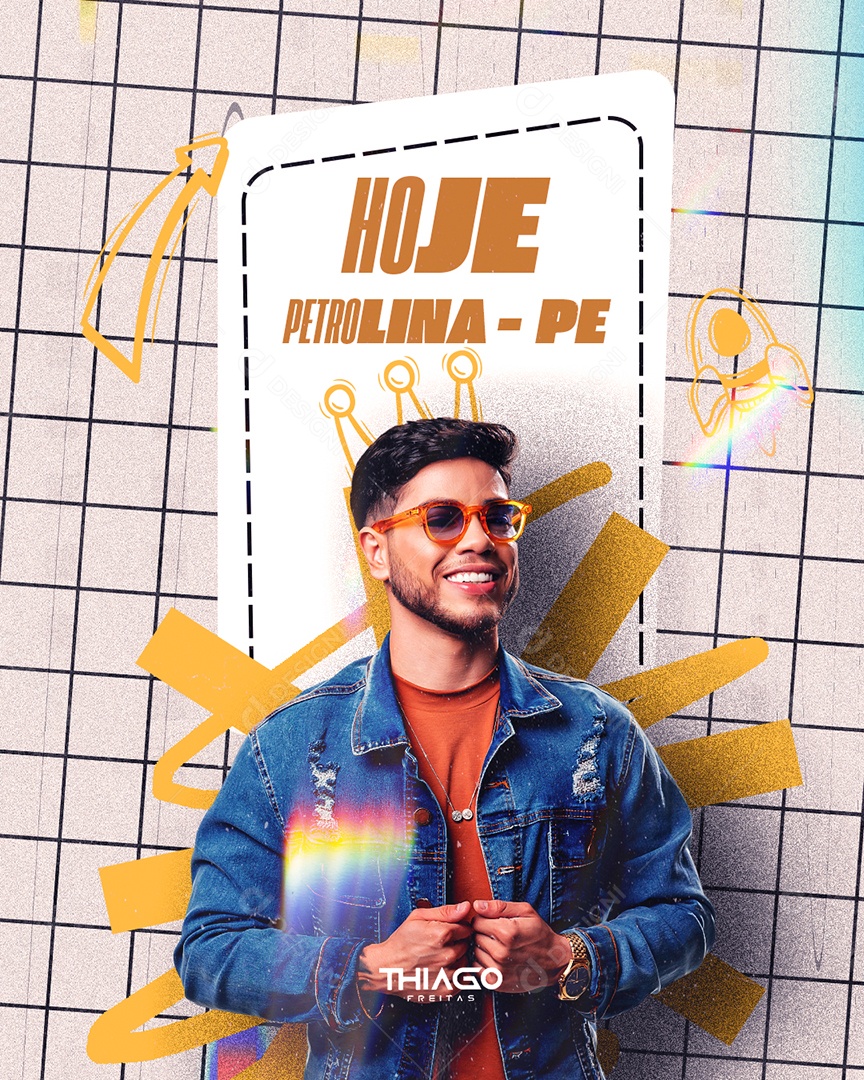 Feed Flyer Show Hoje Petrolina-PE Social Media PSD Editável