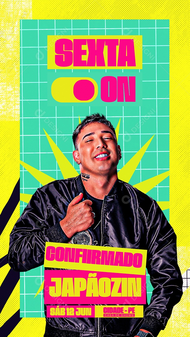 Story Flyer Sexta On Confirmado Japãozin Social Media PSD Editável