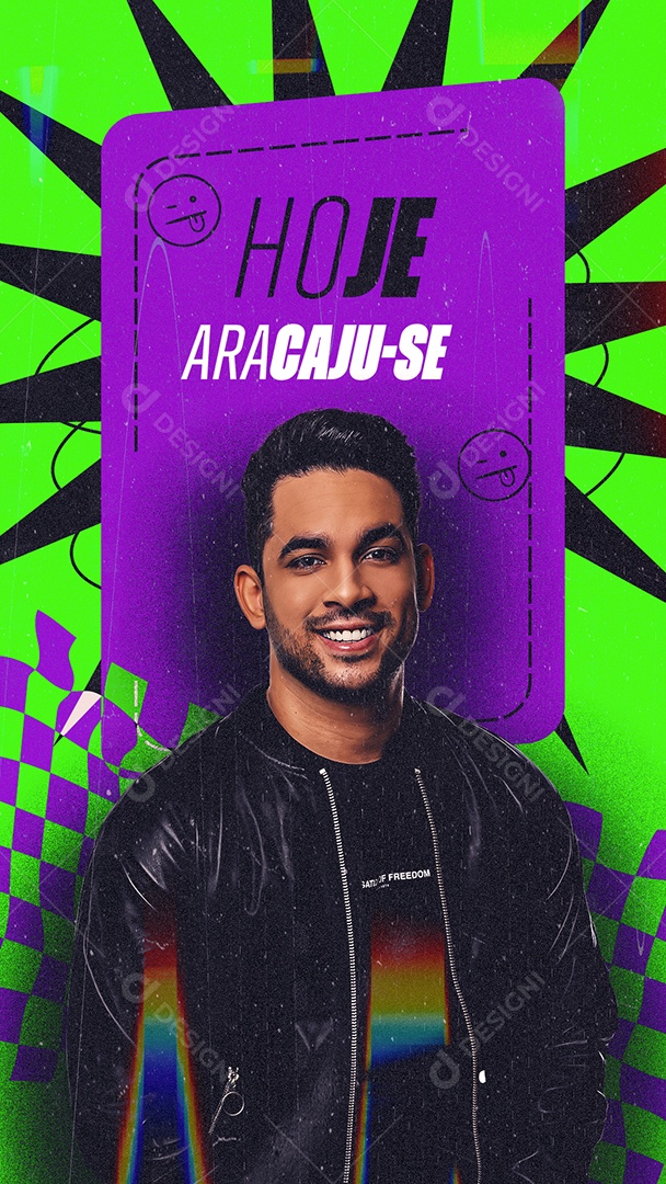Story Flyer Show Hoje Aracaju-SE Social Media PSD Editável
