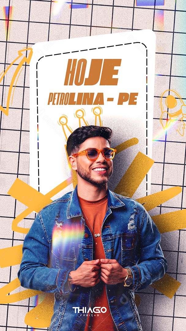 Story Flyer Show Hoje Petrolina-PE Social Media PSD Editável