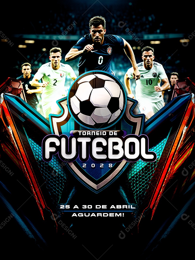 Torneio de Futebol Social Media PSD Editável
