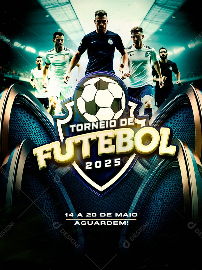 Torneio de Futebol Social Media PSD Editável
