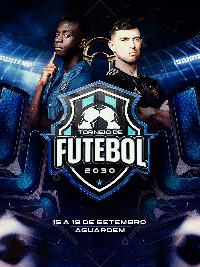 Torneio de Futebol Social Media PSD Editável