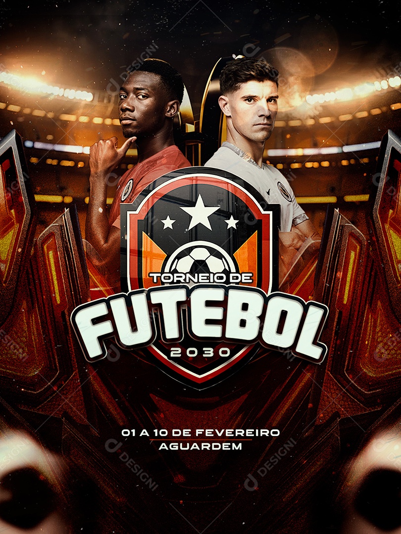 Torneio de Futebol Social Media PSD Editável