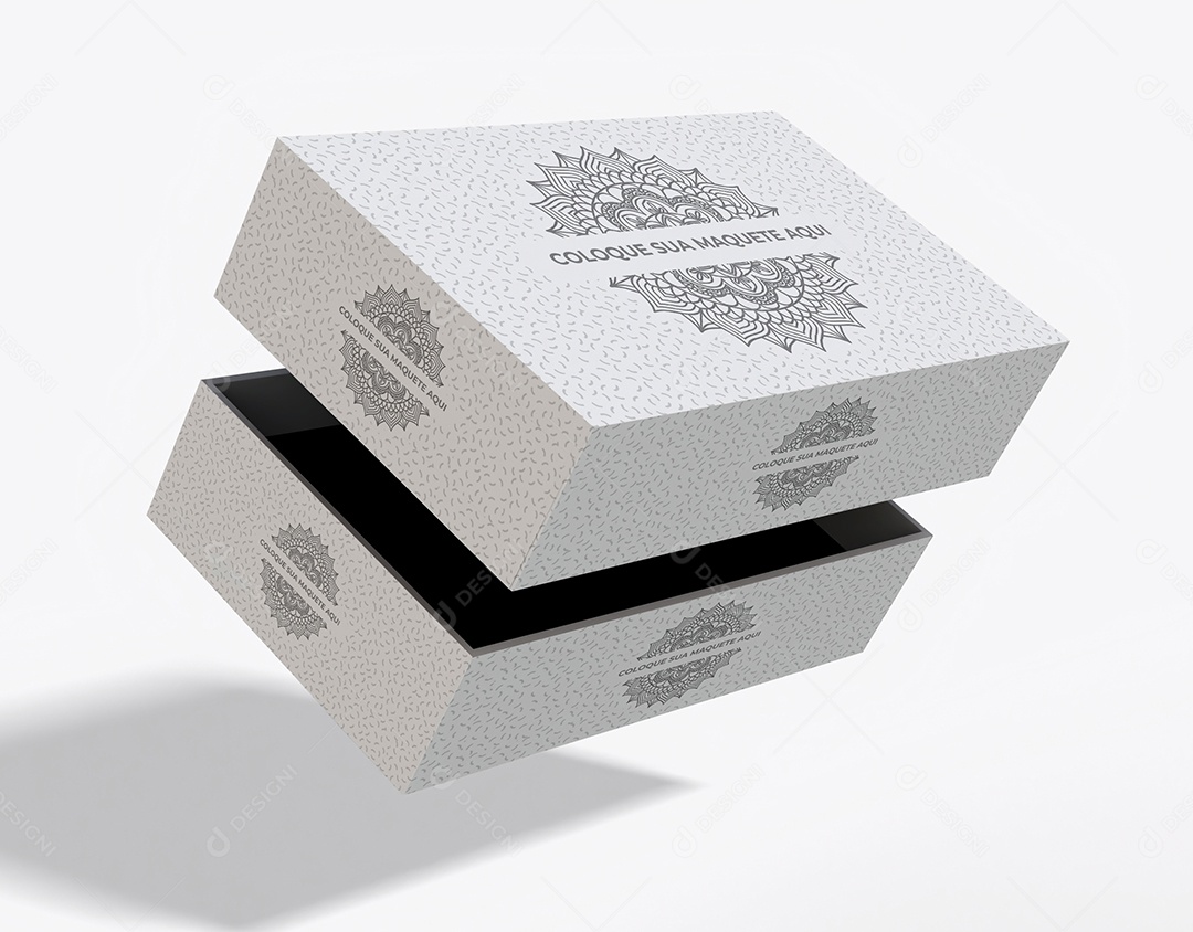 Caixa Mockup PSD Editável