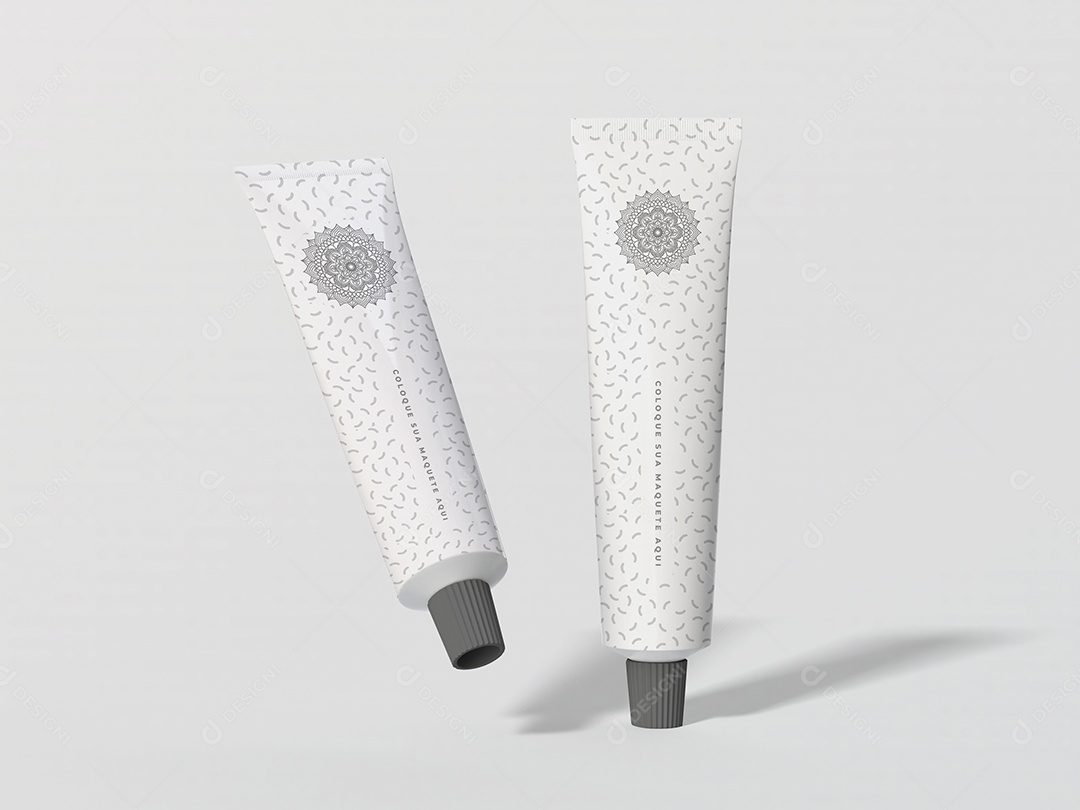 Creme Dental Embalagens Mockup PSD Editável