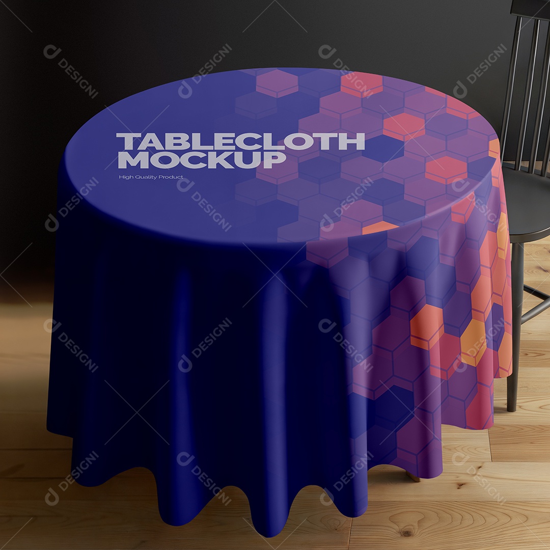 Mockup Toalha de Mesa Mockup PSD Editável