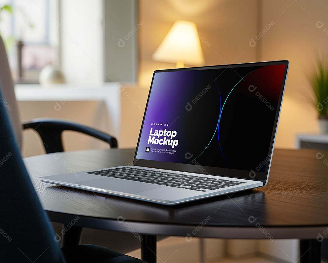 Notebook Mockup PSD Editável