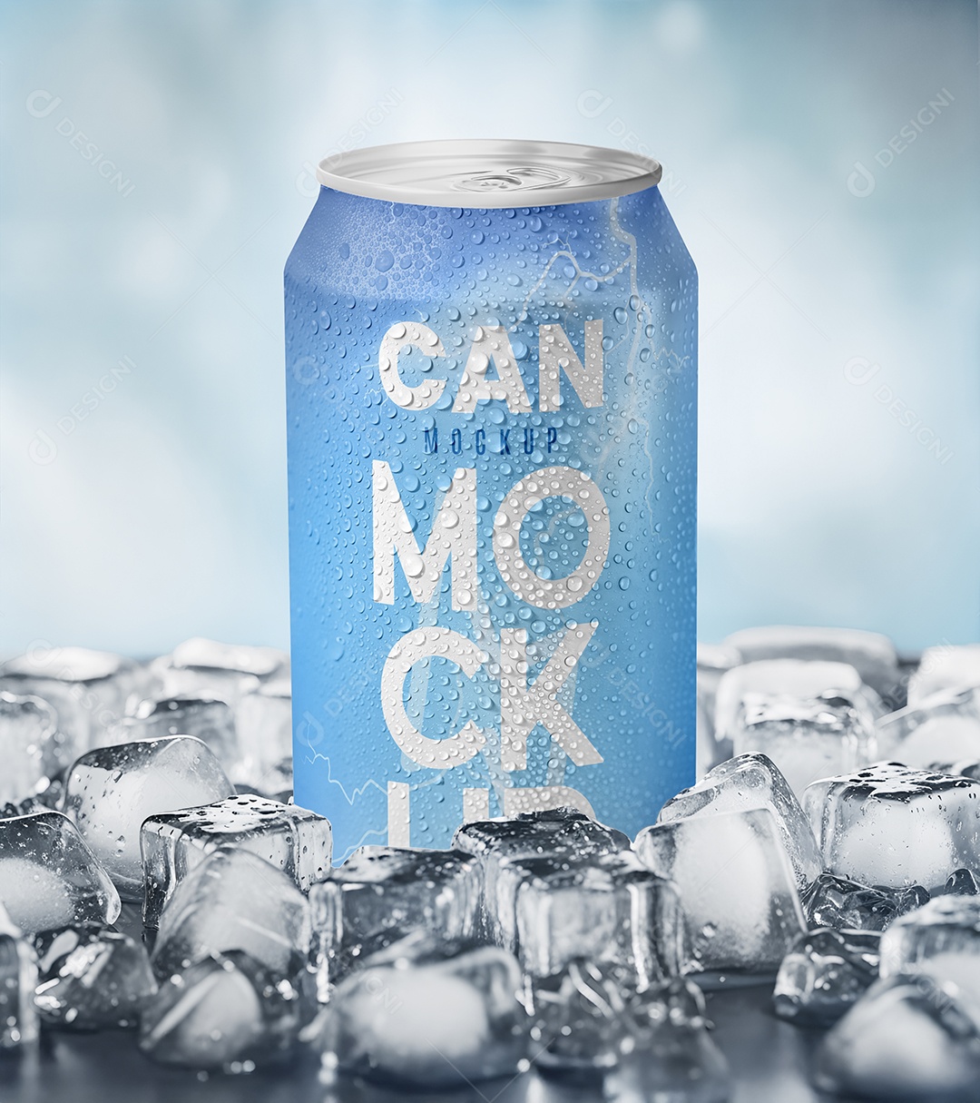 Latinha Mockup PSD editável