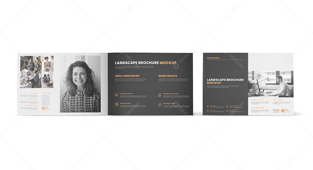 Mockup Revista Aberta PSD Editável