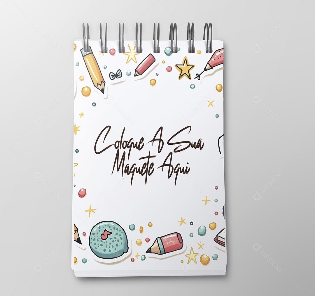 Caderno Mockup PSD Editável