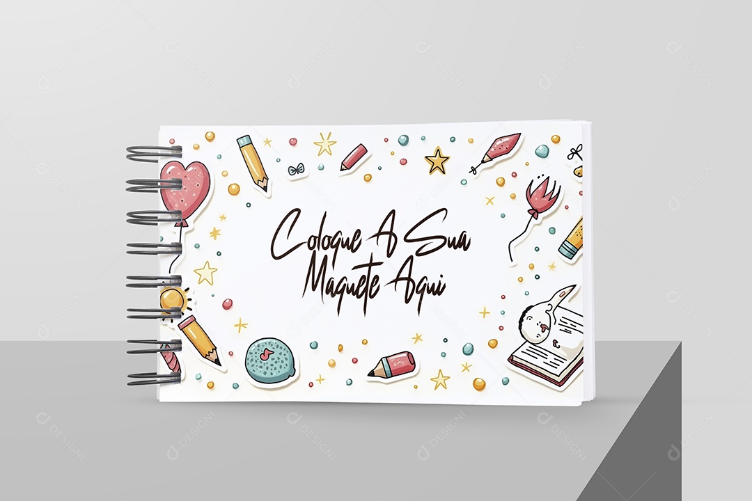 Caderno Mockup PSD Editável