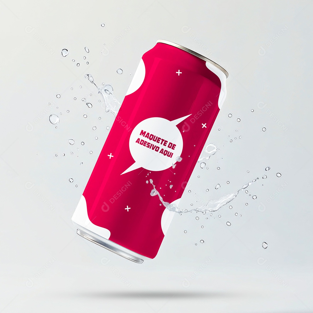 Lata Mockup PSD Editável