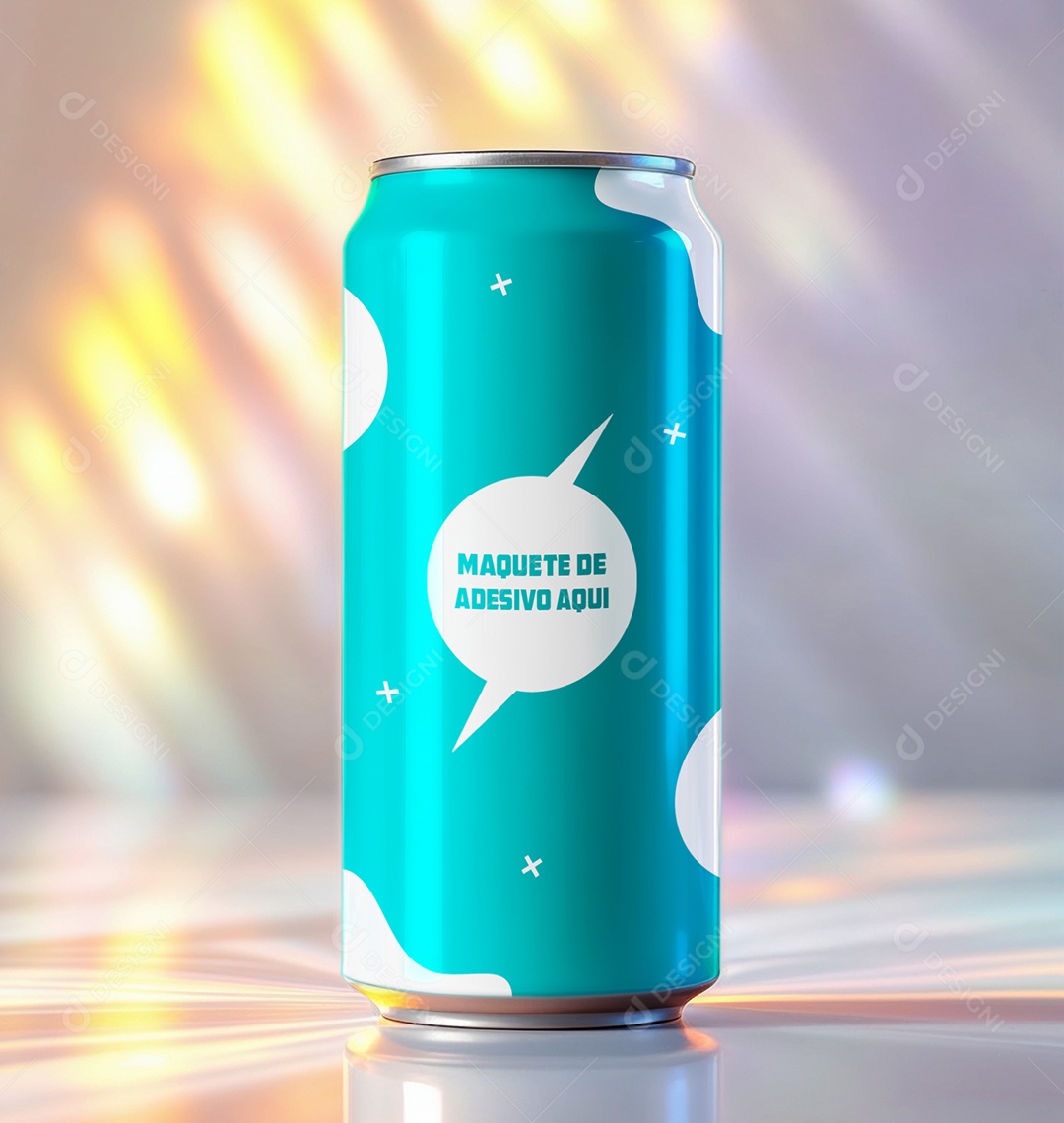 Lata Mockup PSD Editável