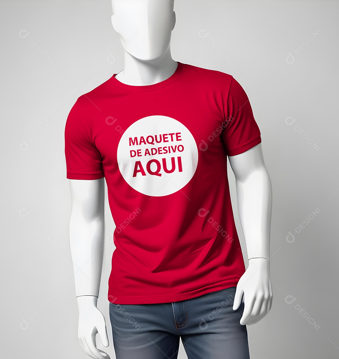Camisa Mockup Vista Frente PSD