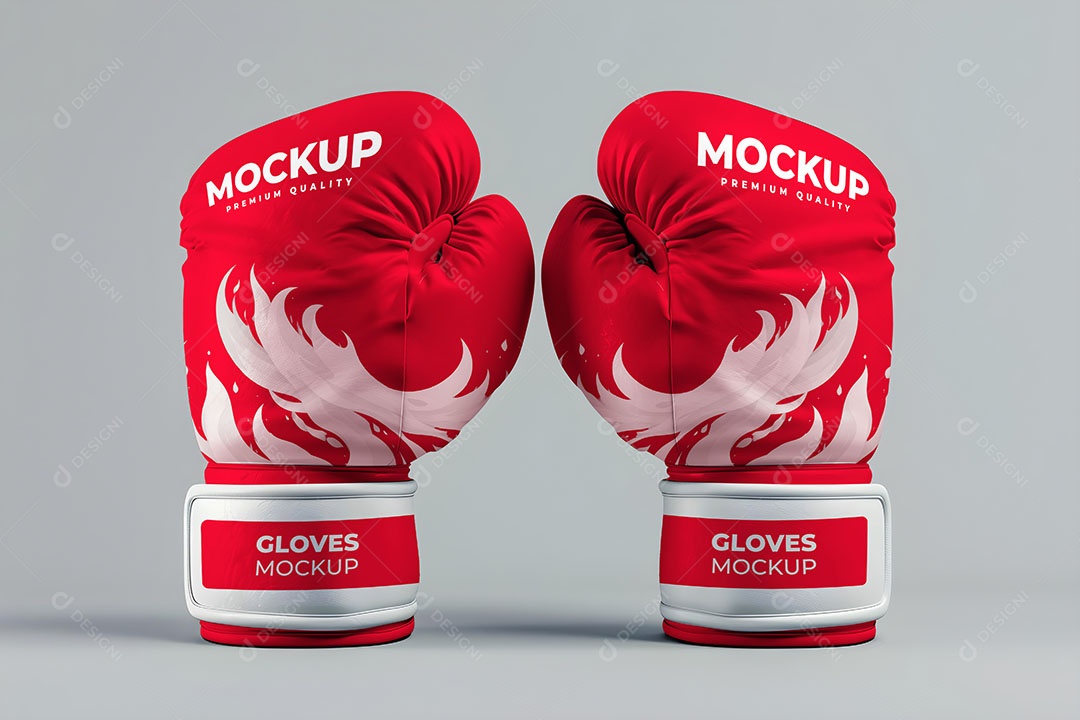 Luvas de Boxe Mockup PSD Editável