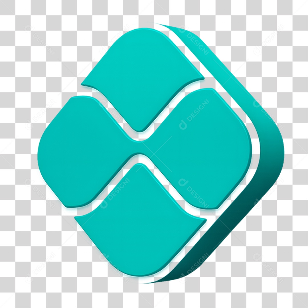 Ícone 3D Pix para Composição PNG Transparente