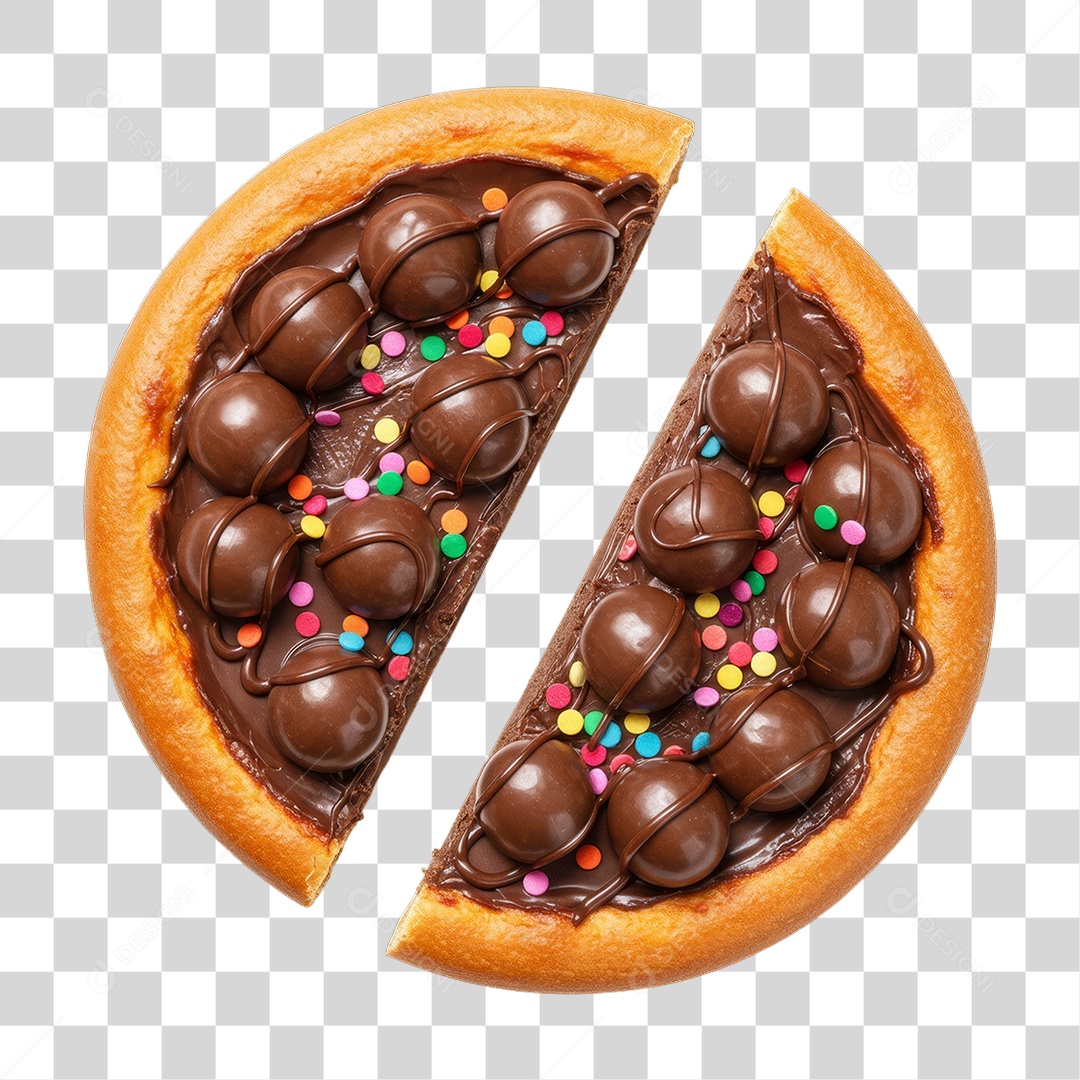 Pizza Doce Sabores PNG Transparente