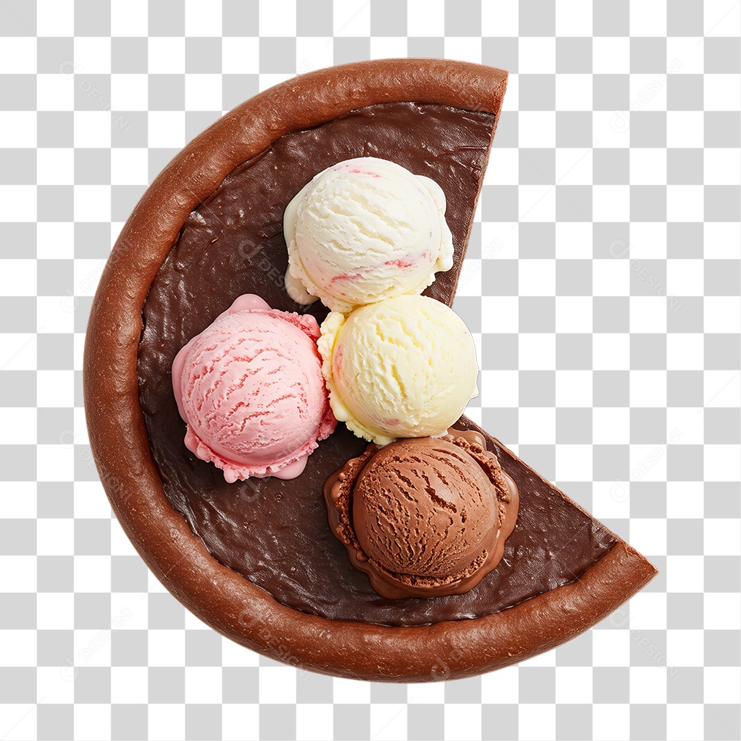 Pizza Doce Sabores PNG Transparente